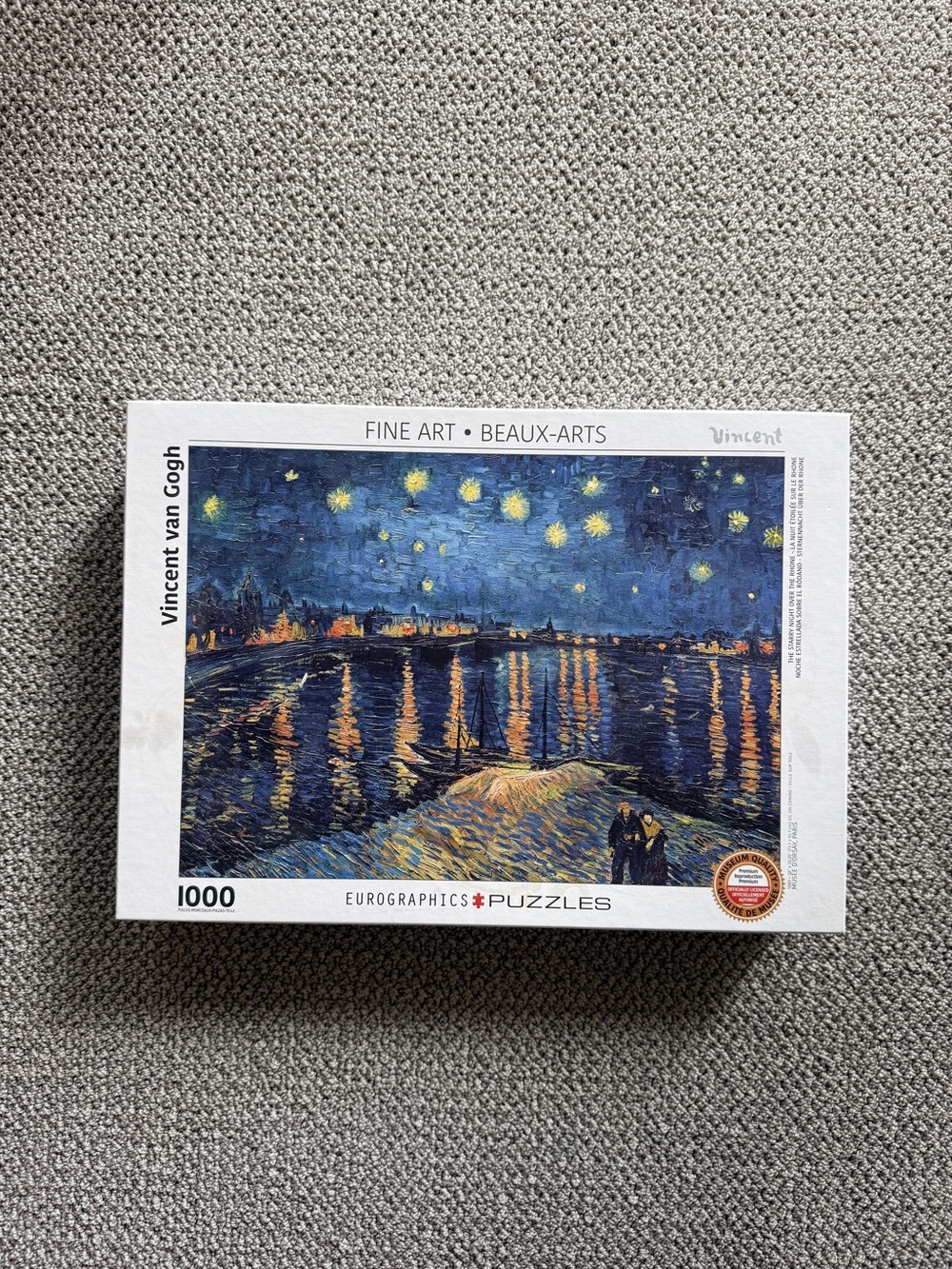 1000 pcs New Puzzle 'Starry Night Over the Rhône'